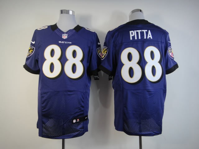 Nike NFL Baltimore Ravens #88 Pitta Purple Elite Jersey